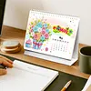 Diamond Painting Spring Scenery 2027 Paper Calendar Monthly Flip Tabletop Calendar Kit
