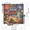Diamond Painting -DIY Round Drill 250th Anniversary of USA(40x40cm)