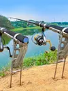 Adjustable Fishing Rod Bracket Telescopic Spring Fish Pole Bracket Fishing Tools