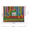 >SALE<5D DIY Full Round Drill Partial AB Diamond Painting Reading Frog Kit 55x45cm