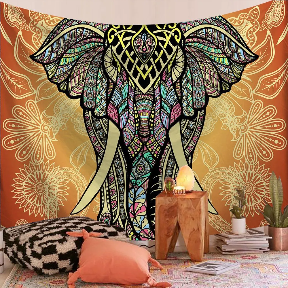 Polyester Mandala Print Tapestry Wall Hanging Carpet Throw Yoga Beach Mat Blanket Large 150*200cm Sleeping pad wall art Tapestry