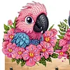 (US Local)Parrot DIY Diamond Painting Hanging Hook No Hole Punching Wall Decoration