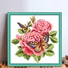 Butterfly - Partial Embroidery 9CT Stamped Cross Stitch Bead Embroidery - 27*27CM