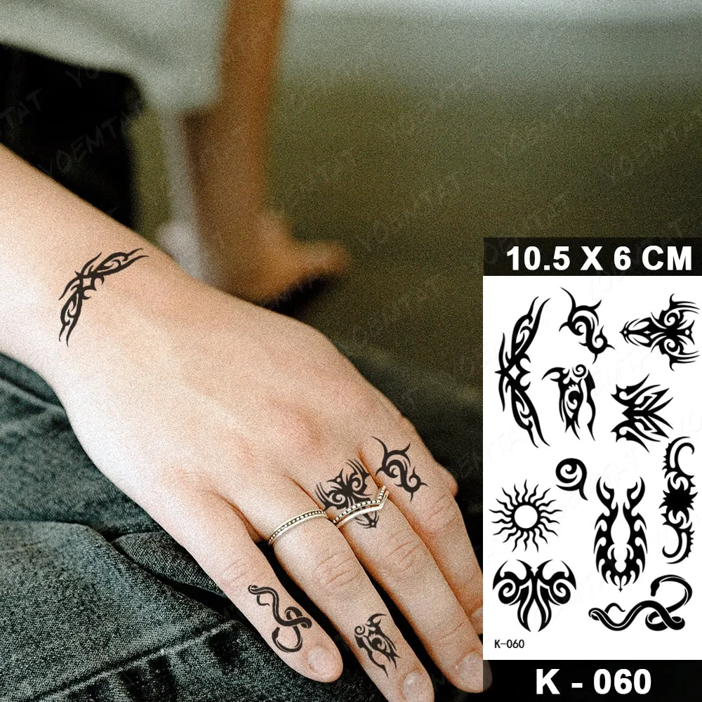 Waterproof Temporary Tattoo Stickers Nun Maria Prajna Diablo Old School Flash Tatto Arm Chest Body Art Fake Tattoos Women Men
