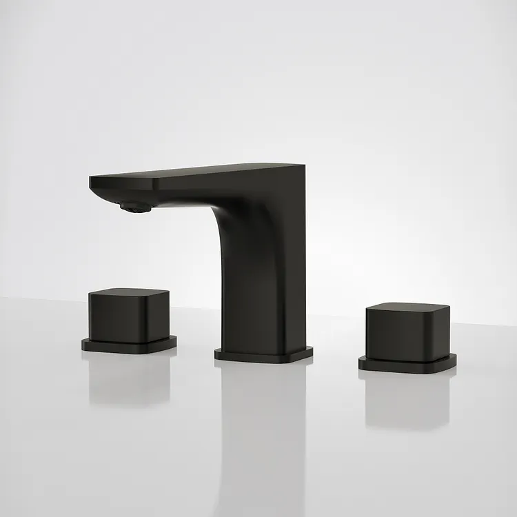 EVERSTEIN 8-Inch Widespread Bathroom Sink Faucet in Matte Black SFS-1316B-BK