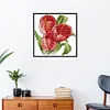 Flower Of Happiness - 2 strands 14CT Stamped Cross Stitch  17*17cm(Brand)