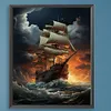 Sea Sailing Boat-Paint by Numbers Acrylic Painting 40*50CM(HOT)