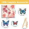 Pre-Framed DIY 3D Flapping Butterfly Diamond Painting Art Craft Kit Living Room Decor(20x20cm)