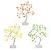 LED Tree Lights with 35 Flowers Decorative Tree Bedside Light USB/Battery Operated Artificial Trees Lamp for Party Spring Tabletop Decoration