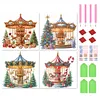 (US Local)4Pack Carousel-Special Shaped Diamond Painting Kit(30x30cm)