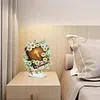 (US Local)Double Sided Effect Acrylic Special Shape Cross Jesus Desktop Diamond Art Kits for Home Office Decor