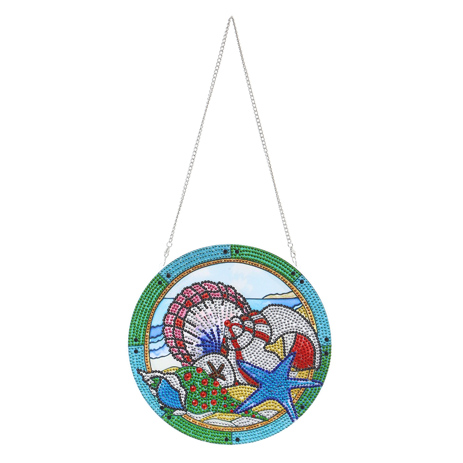 Cross Mirror Europe and America Hot Selling Various Marine Organisms DIY Diamond Painting Doorplate Single sided Acrylic Material Crafts