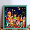 A Town Under Stars-11CT Stamped Cross Stitch 50*50cm/19.69*19.69in
