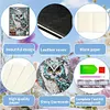 (US Local)5D DIY Owl Diamond Art Painting Notebook Kit Crystal Notepad Sketchbook Gifts