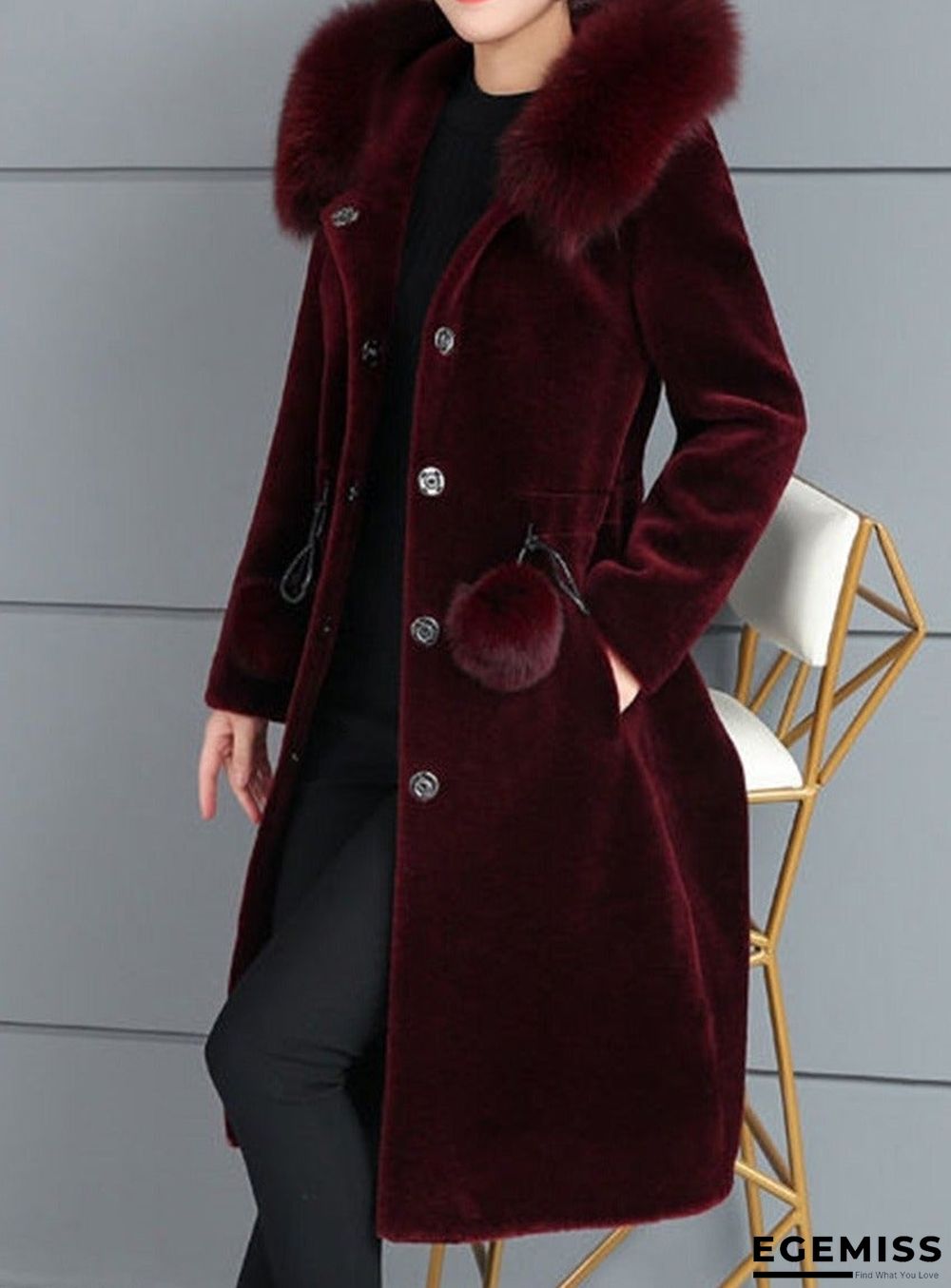 New ins women's medium and long imitation mink coat | EGEMISS