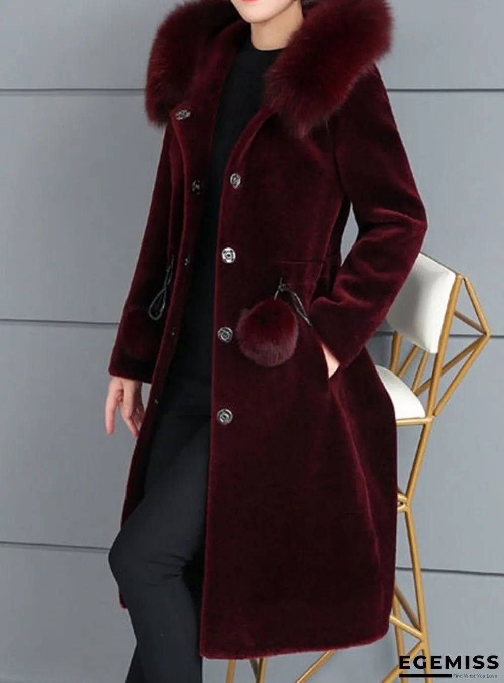 New ins women's medium and long imitation mink coat | EGEMISS
