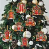 8Pcs Double Side Effect Acrylic Special Shaped Christmas Theme Xmas Trees Hanging Pendant Kits