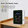 10-in-1 Air Quality Monitor with Display Air Quality Tester for Home Cars Plants