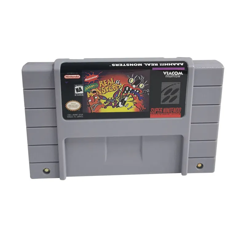AAAHH!!! Real Monsters SNES For Super Nintendo Entertainment System - 16 Bit US Version Game Cartridge