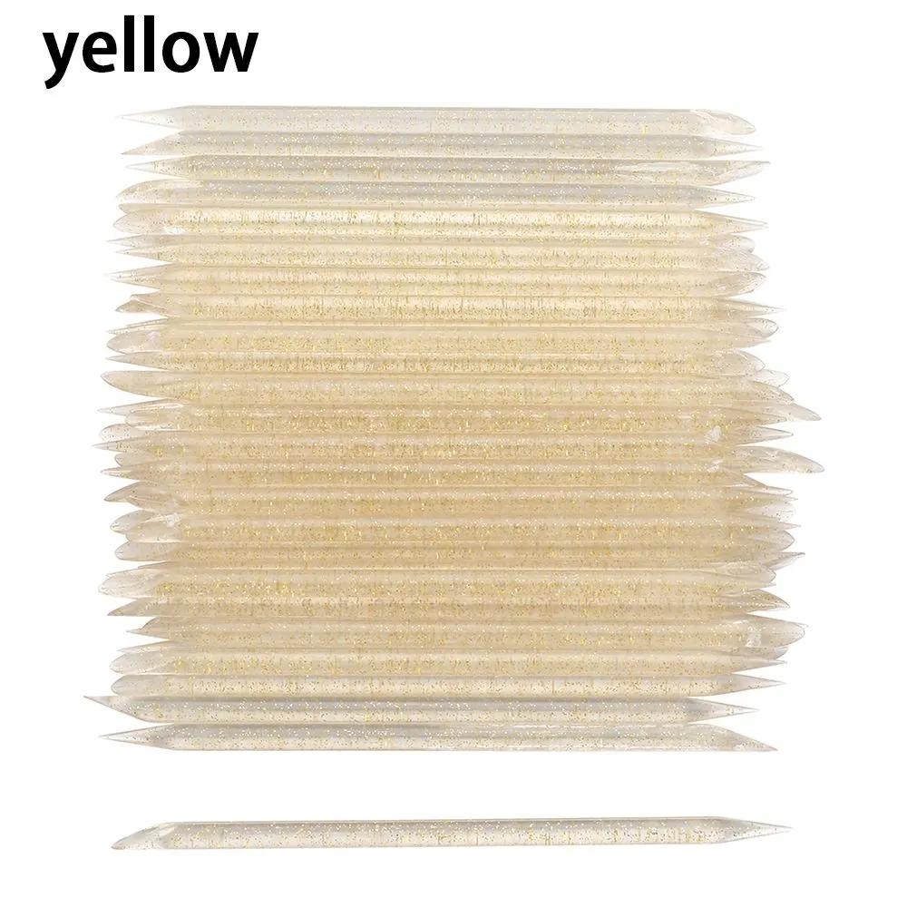 50Pcs Reusable Crystal Stick Double End Nail Art Cuticle Pusher Cuticle Remover Tool Pedicure Care Nails Manicures Tools