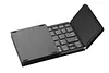 Tri-fold Wireless Bluetooth Keyboard with Touchpad Portable Thin Bluetooth Keyboard Rechargeable, Foldable, Suitable for Travel, Compatible with Laptops, Tablets, Smartphones and Windows iOS Android Systems