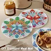 4 PCS Christmas Diamond Painting Placemat Kit for Home Kitchen Parties & Camping