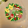 Diamond Painting Christmas Bear Wall Decor Wreath Pendant