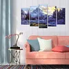 (US Local)5D DIY Full Drill Big Size Diamond Painting Snow Mountain Embroidery Mosaic Kit 95*45cm