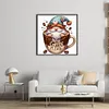 Coffee Gnome-11CT Stamped Cross Stitch 40*40cm/15.75*15.75in