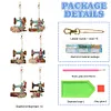 6pcs DIY Diamond Special Shaped Sewing Machine Keychain Kits
