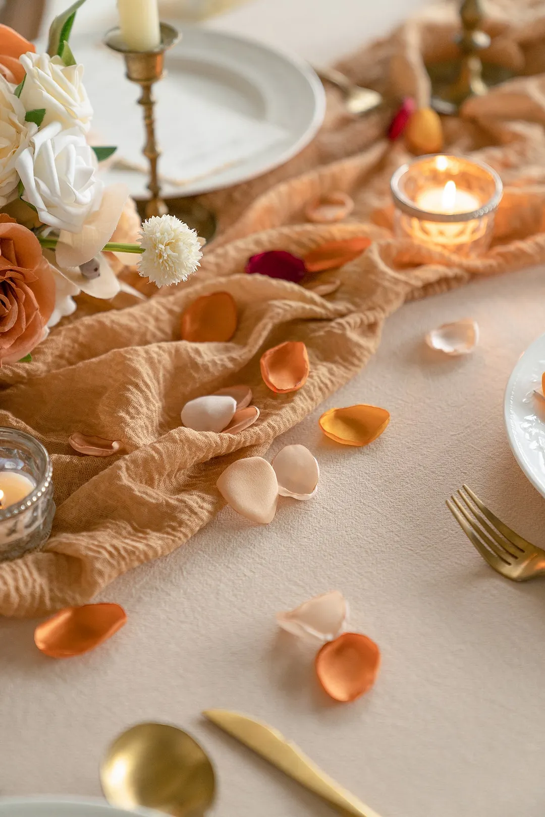 Silk Rose Petals