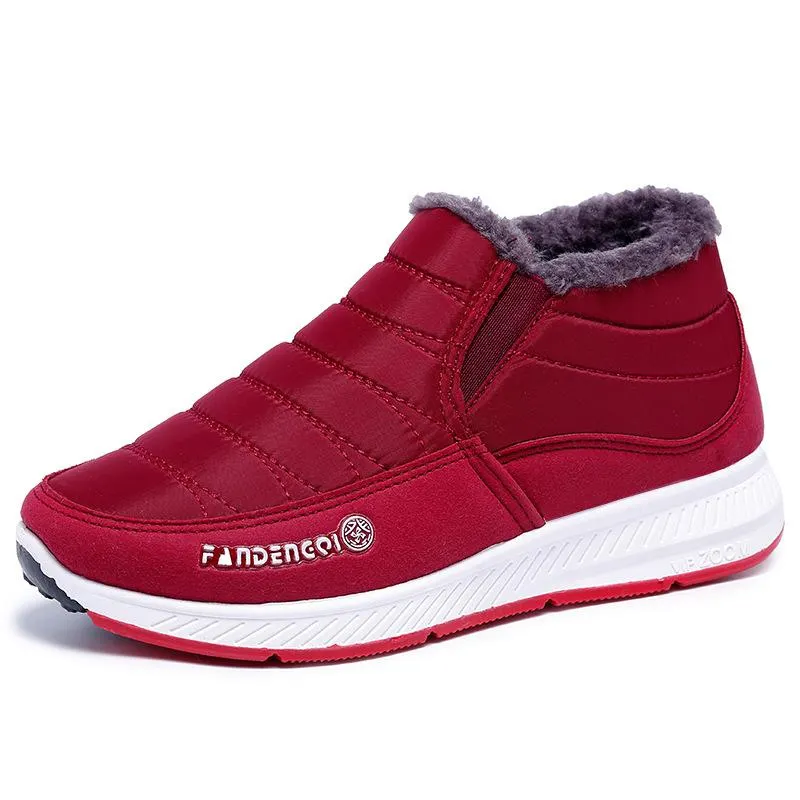 Cotton Daily Flat Heel Split Joint Sneakers