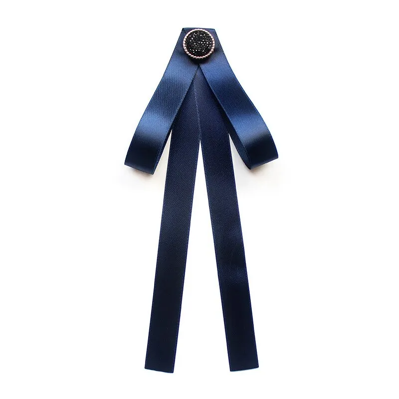 Hand-made Bow Tie Ladies Unisex Banking Stewardess Student Performs Career Korean White Shirt Black Bowtie Classic Trendy Gifts