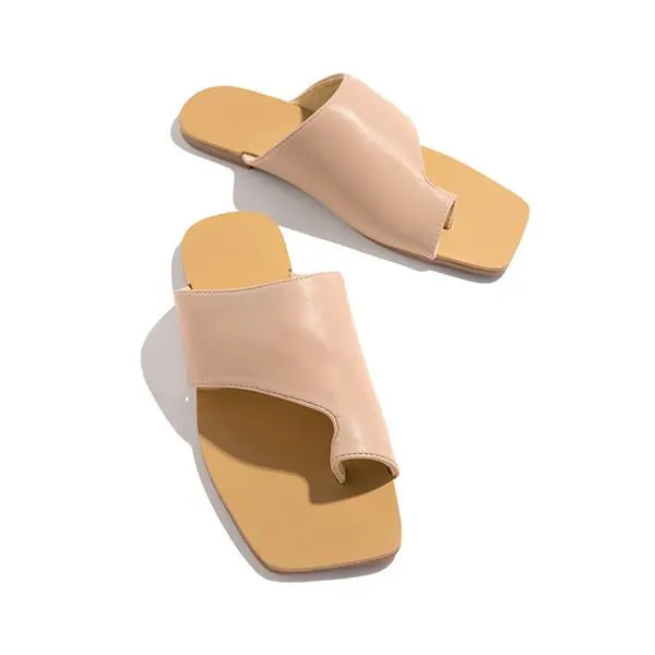 Mint Strap Detailing Slip On Sandals
