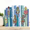 6PCS Diamond Art  Pendant Special Shape Dagger Bookmarks Kit