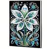 (US Local)Flower Special Shaped Diamond Painting Journal Notebook for Adults Students
