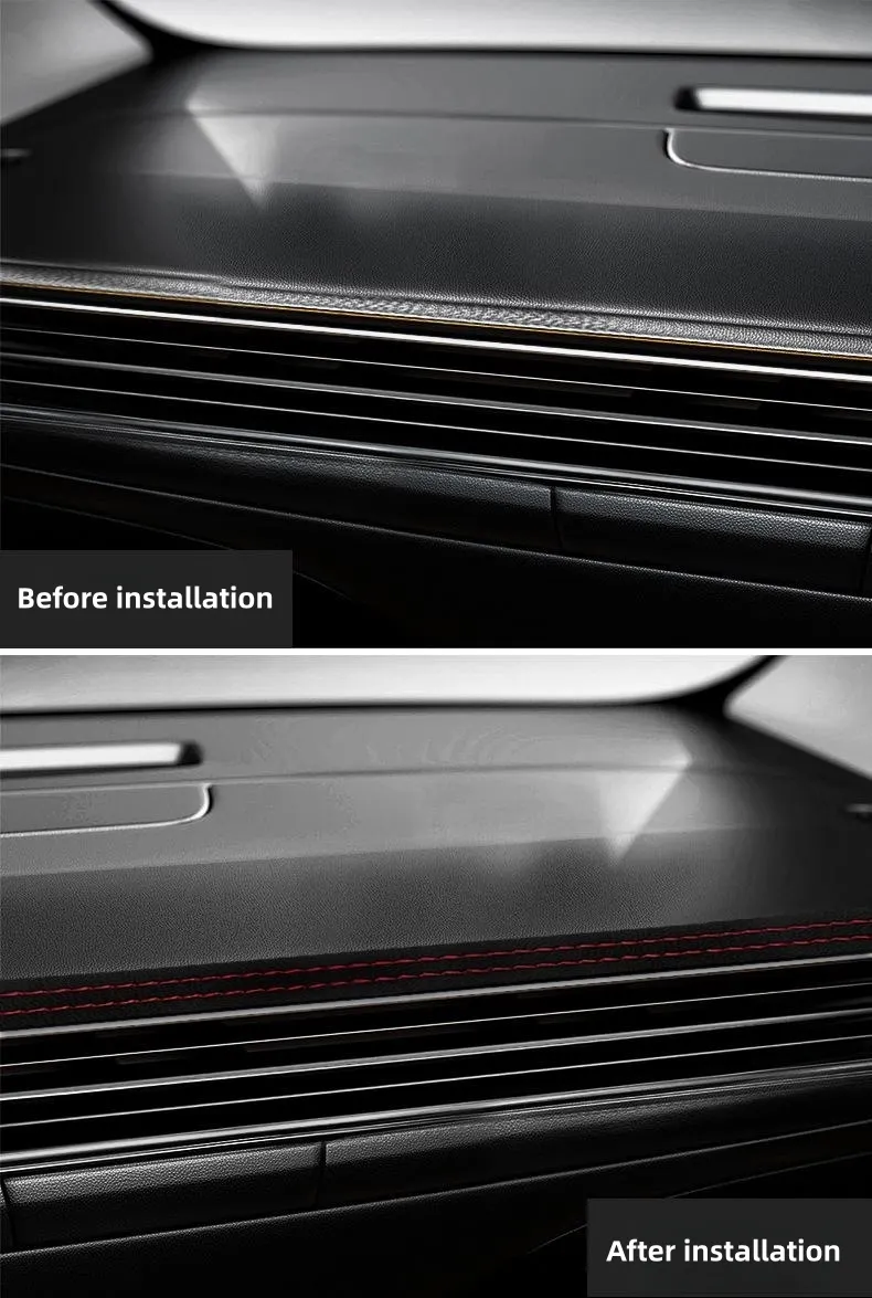 Car-specific leather interior trim strips door center console gaps dashboard trim strips  modification supplies
