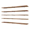[US Local Warehouse] 5 Tier Floating Shelves Long Wooden Shelf 72x11.81in Adjustable Display Bookshelf with Heavy-Duty Bracket for Living Room Bathroom Kitchen