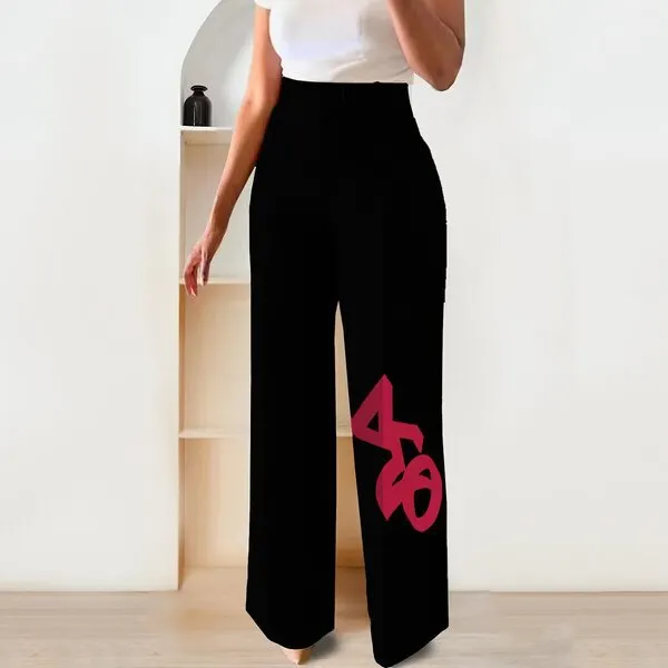 Classic Delta Sigma Theta Sorority Print Straight Pants