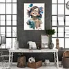 Little Girl Wearing Glasses-Paint by Numbers Acrylic Painting 40*50CM