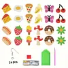 12 Pairs Diamond Painting Earrings DIY Diamond Art Earrings for Adults (D)