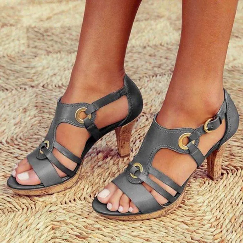 Women's Sandals Summer Roman Woman Shoes High Heel Retro Bohemia Shoes Female Comfortable 2021 Sandals Ladies Casual Footwear