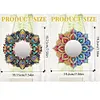 (US Local) DIY Flowers Hanging Mirror Diamond Art Kits Wall Door Decoration