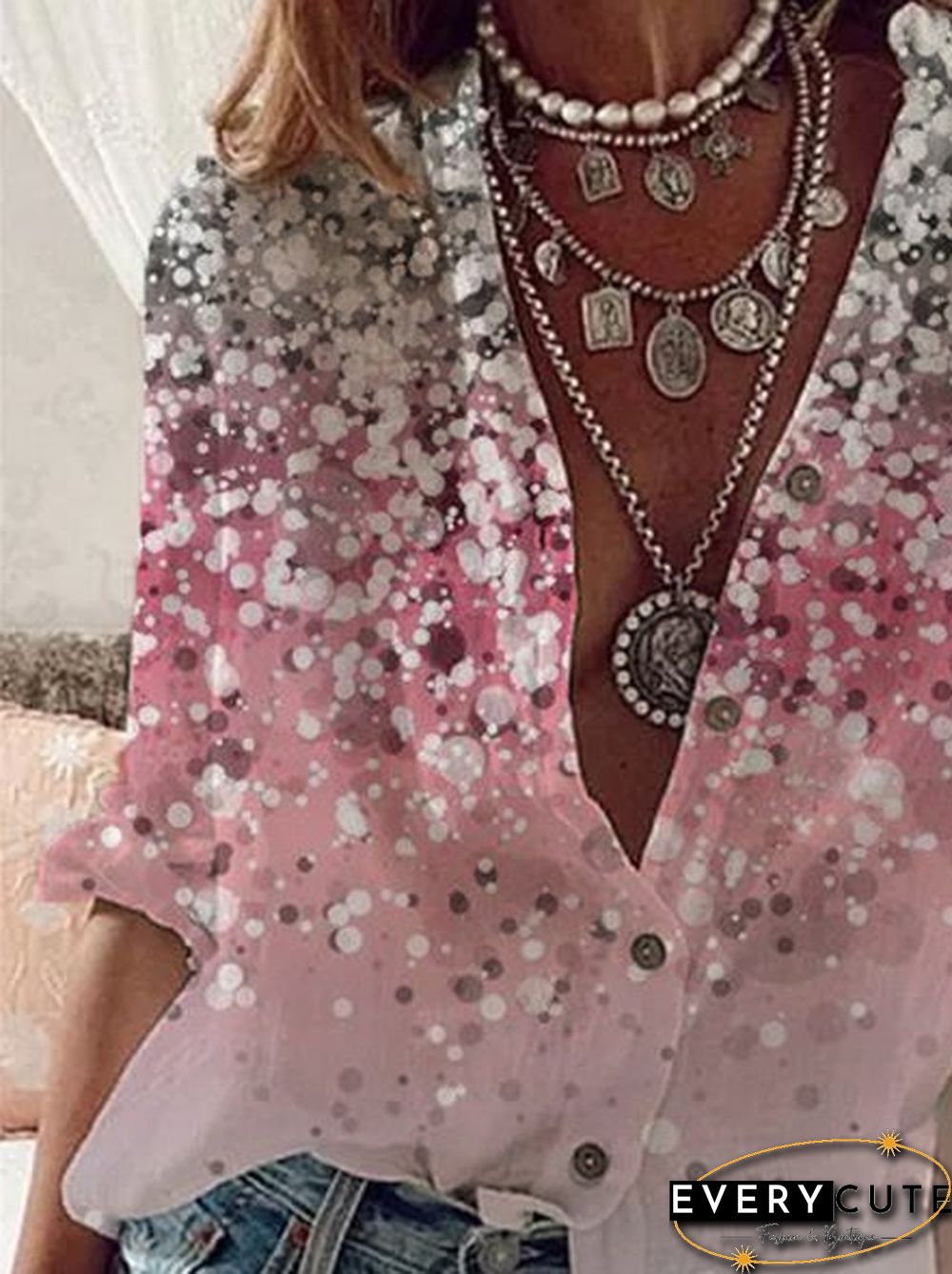 Casual Long Sleeve Blouse