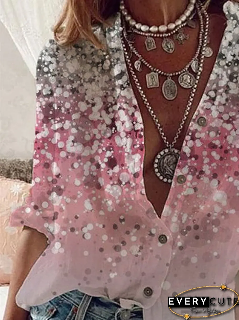 Casual Long Sleeve Blouse
