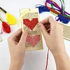 4Pcs Wooden Cross Stitch Bookmark 16*14cm