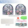 Acrylic Owl Diamond Painting Napkin Rack Diamond Painting Paper Towel Holder