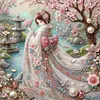 (Multi-Style) Kimono Girl-11CT Stamped Cross Stitch 50*50cm