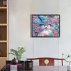 >SALE<5D DIY Partial Special Shaped Drill Diamond Painting Snowman-Purple Decor40x50cm