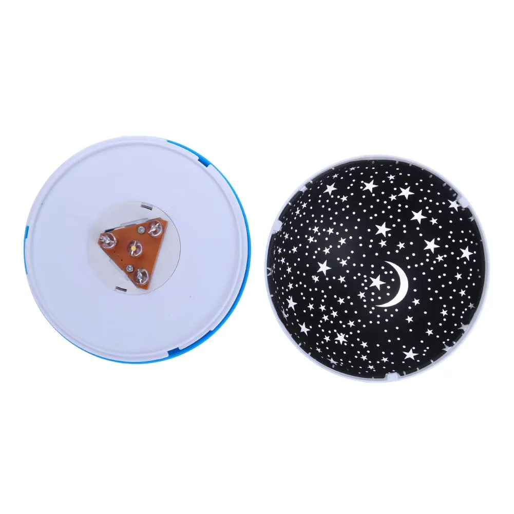 Rotating Projector Starry Night Lamp Projection LED Lights Xmas Gift(Blue)